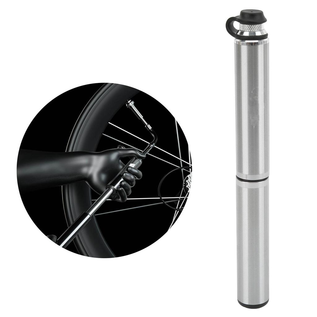 Bärbar Cykelpump 160PSI Högtryck Teleskopisk Däckpump Passar   och   Ventil