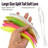3Pcs Fork Tail Swimbaits Floating Fishing Lure Soft Artificial Baits Fishing Accessories Easy to Use