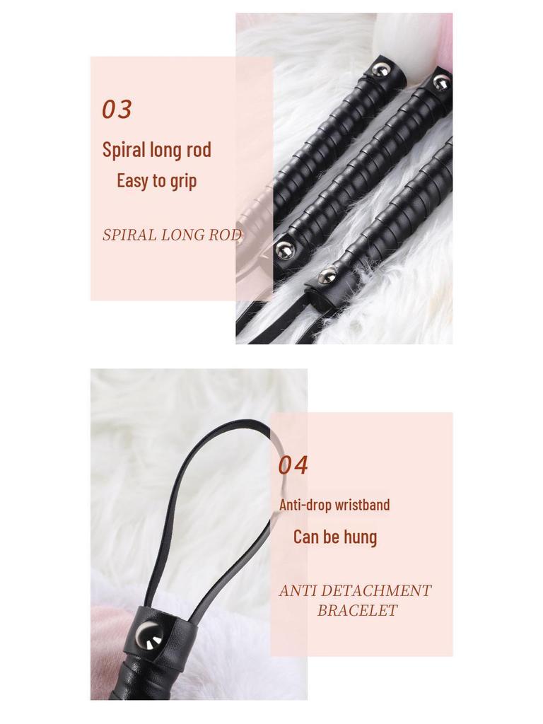Seductive Leather Whip for Erotic Teasing and Flirty Foreplay