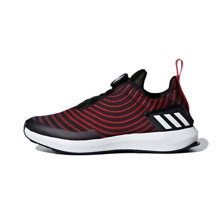 adidas Run Uncaged Boa Trendy Breathable Low Top Kids' Running Shoes Red Black Kids' AH2613