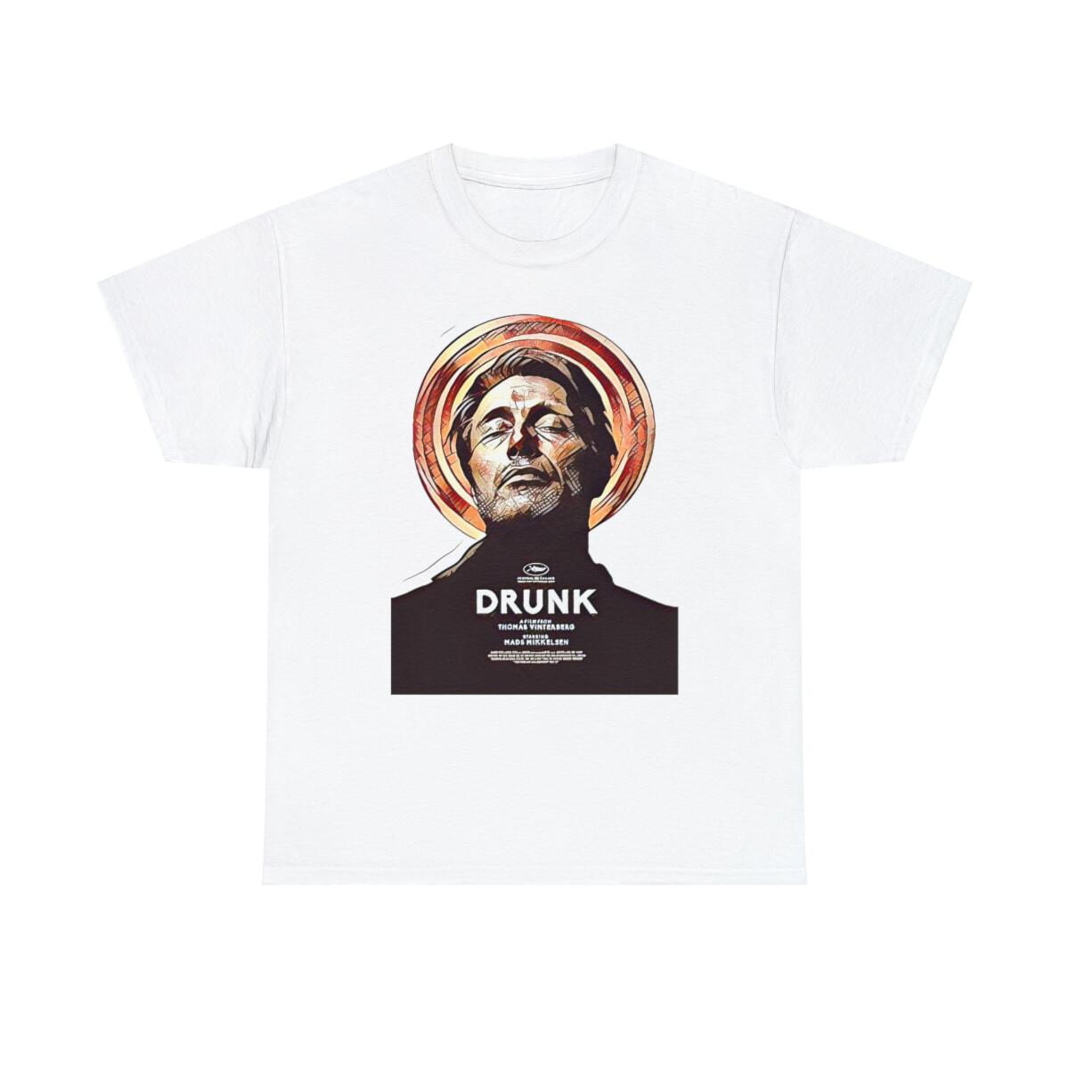 Drunk Movie Graphic Print Mads Mikkelsen Poster Art Unisex Heavy Cotton T- Unisex T-Shirt M