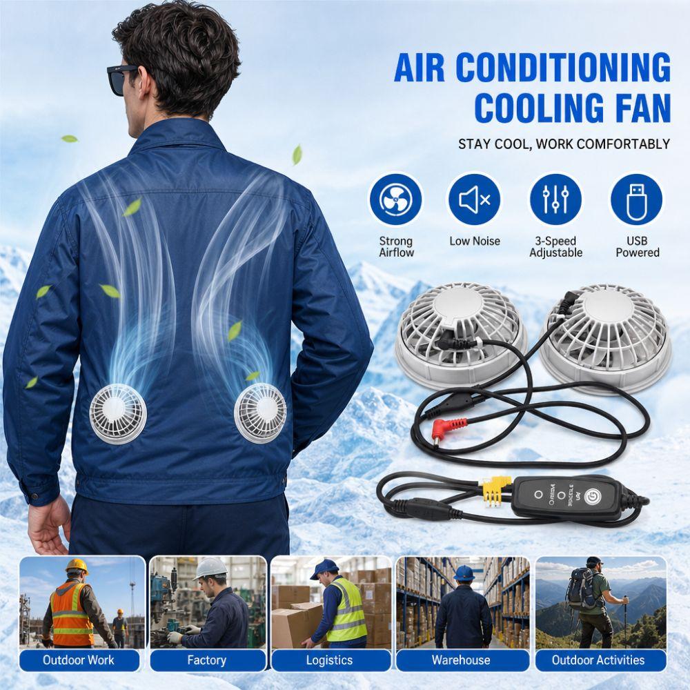 Multi-functional Vest Fan Adjustable Fan Speeds Ventilation Fans Portable Cooling Fan  Outdoor