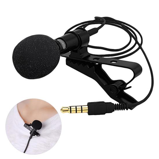 Microphone Flexible Easy to Use Metal Hands Free Lapel Mic for Podcast