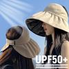 Zomer Lege Top Brede Rand Zonnehoed Voor Vrouwen Anti UV Zonnescherm Bucket Hoed Vrouwelijke Zonbescherming Buiten Strandmuts