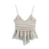 Spring 2026 European & American Style Women's Georgette Lace Camisole Top