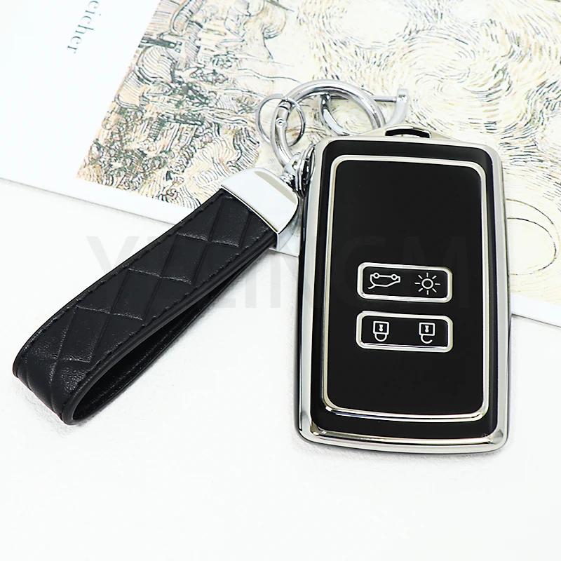 Pokrowiec na kluczyk samochodowy TPU Etui Brelok Do Renault Espace 5 Kadjar Koleos Captur Megane 4 Talisman Arkana Dacia Sandero Breloczek
