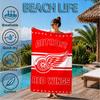 Detroit Red Wings Wappen Strandtuch, Super Weiche Mikrofaser, Perfektes Geschenk für Sie/Ihn, Geburtstag, für Pool, Strand, Reisen, Dekoration Strandparty