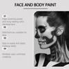 7 Set Black White Red Face Body Paint3 Colors Clown Makeup Kit With Sponge And BrushFace Body Paint For Halloween CosplaySpecial Effect Makeup