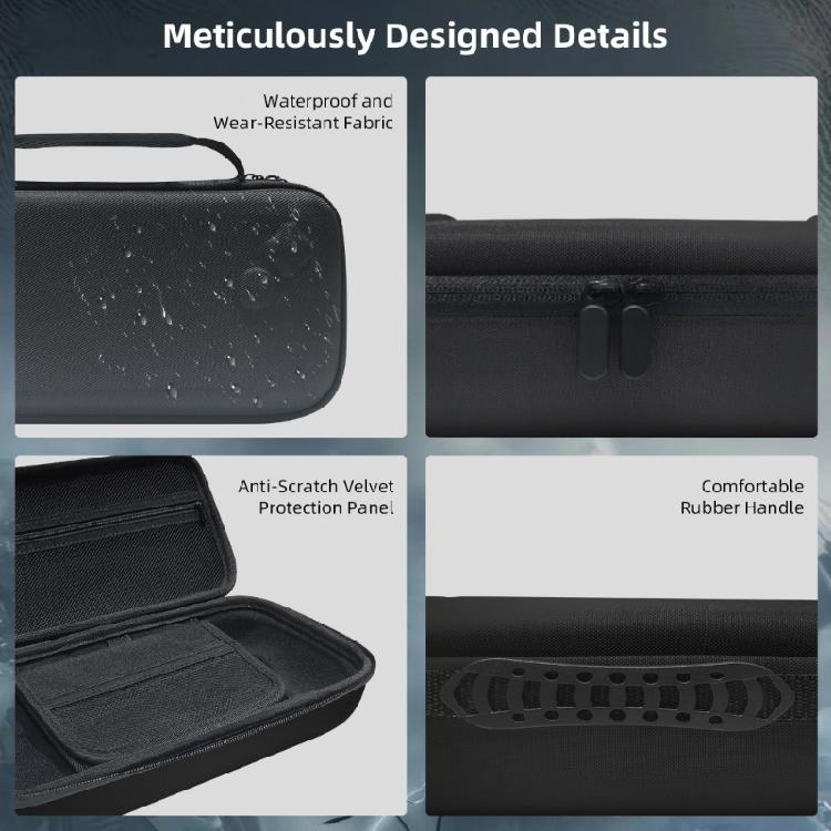 Game Console Pouch Storage Bag Shockproof Protector Case with Pocket & Handle Scratchproof Bag