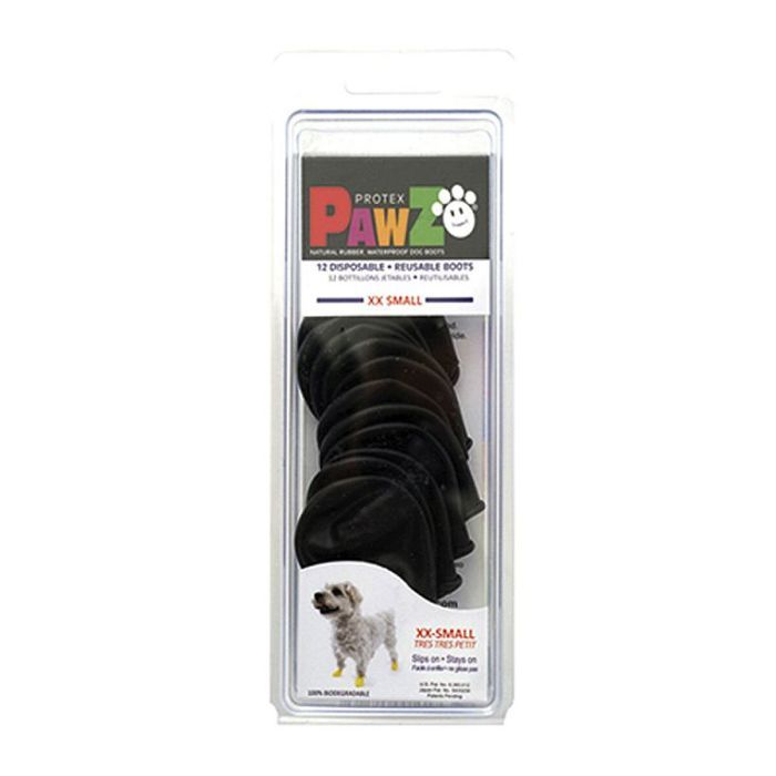 Buty Ochronne dla Psa - Protex Pawz - Czarne - Rozmiar XXS - Wodoodporne