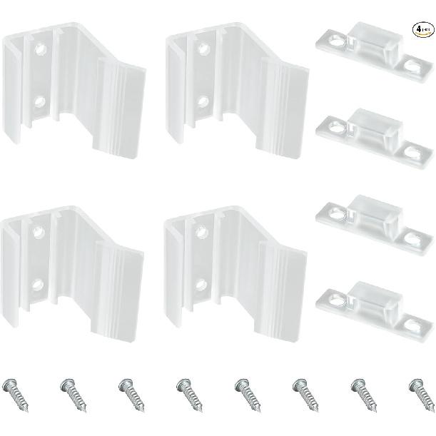 4 комплекта зеркальных защелок для раздвижных дверей шкафа, защелки для трейлера Ca