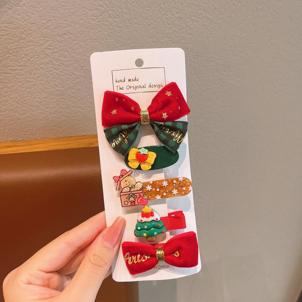 Christmas Hair Clip Children's Christmas Gift Cute and Exquisite Christmas Hair Accessory Set