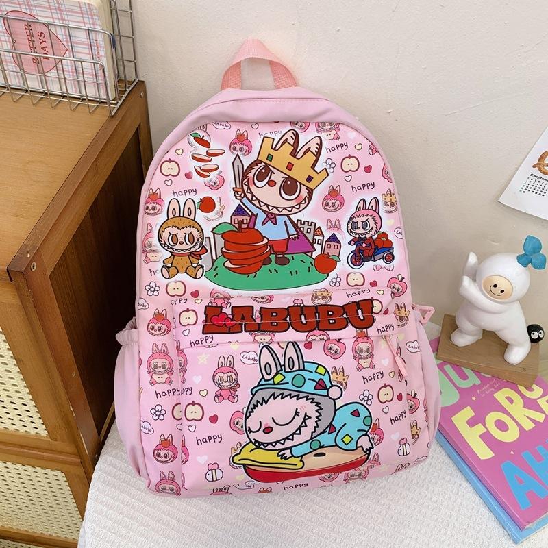 School BagsNew Children's Cartoon Cute Backpack for Primary School Students and Junior High School Girls Casual  Labub Backpack