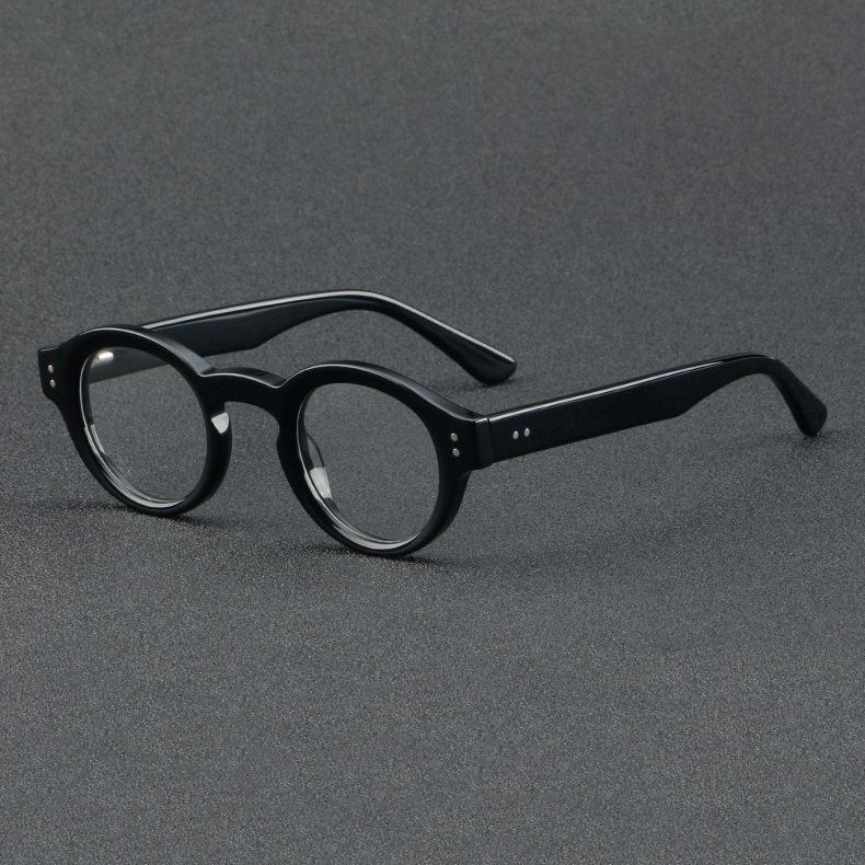 

Vintage Handmade Acetate Reading Glasses Men Prescription Glasses Frame Women Eyewear plastic demo lens