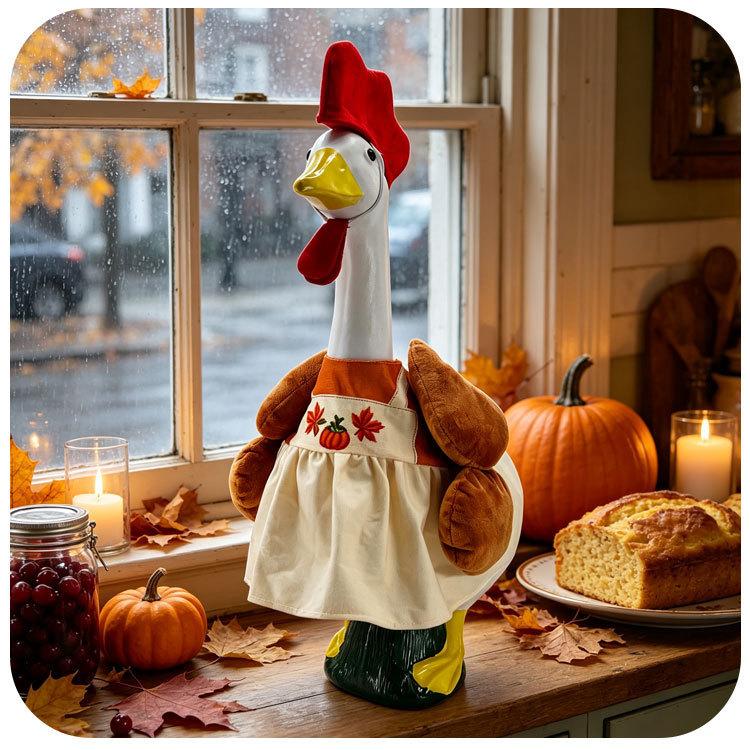 Thanksgiving Turkey Outdoor Yard Decor Costume For Garden Gnome