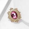 Vintage Court Crystal Brooch For Women Men Luxurious Suit Corsage Pin Office Party Backpack Gifts Jewelry Accessories