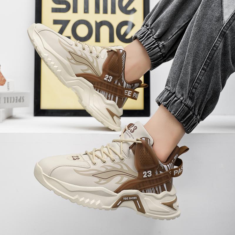 New Fashion New Men's Fashion Casual Low Top Sports Shoes Students Thick Sole Comfortable Sneakers Boys Male Classic Breathable Basketball Shoes