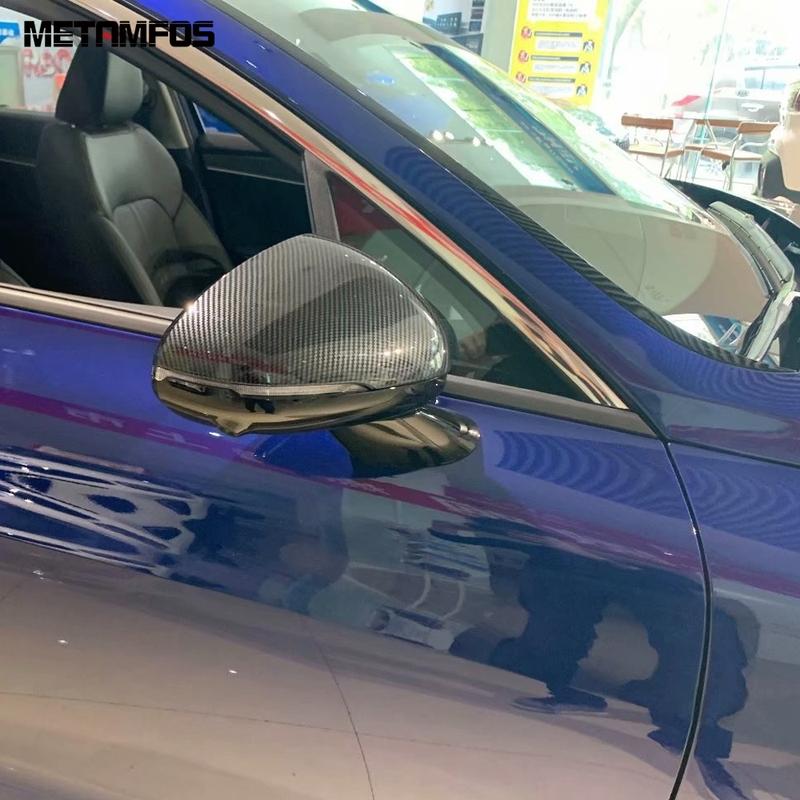 Rearview Side View Mirror Cover Trim For Kia K5 Optima DL3 -2024 2025 Carbon Fiber Protection Cap Accessories Car Styling