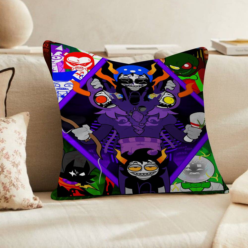 Popular Internet Anime HHomestuck Cushion Cover Pillowcase Upholstery Sofa Throw Pillow Home Decor Pillowcas