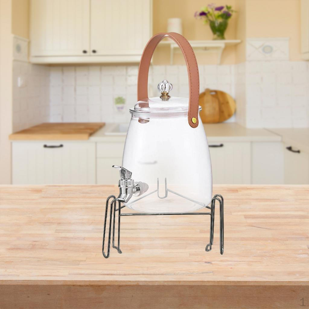 Beverage Dispenser Cold Kettle with Faucet Container Large Capacity Water Jug Fruit Teapot Bucket