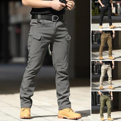 Men's Tactical Pants Water Resistant Multi-Pocket Cargo Pants Quick Dry Hiking Work