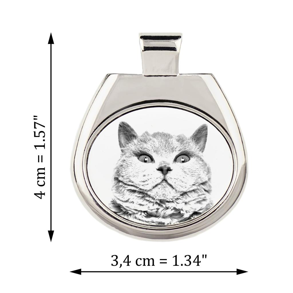 Selkirk Rex Shorthaired – Cat necklace, personalized pendant with a photo | Art-Dog