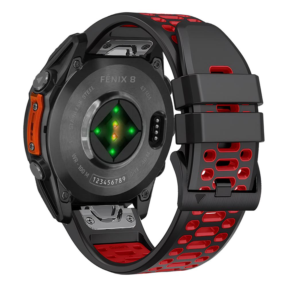 Breathable Sport Silicone Band For Garmin Fenix E 8 47mm 51mm 7 7X Bracelet For Garmin Enduro 3 QuickFit 26mm 22mm Watch Strap