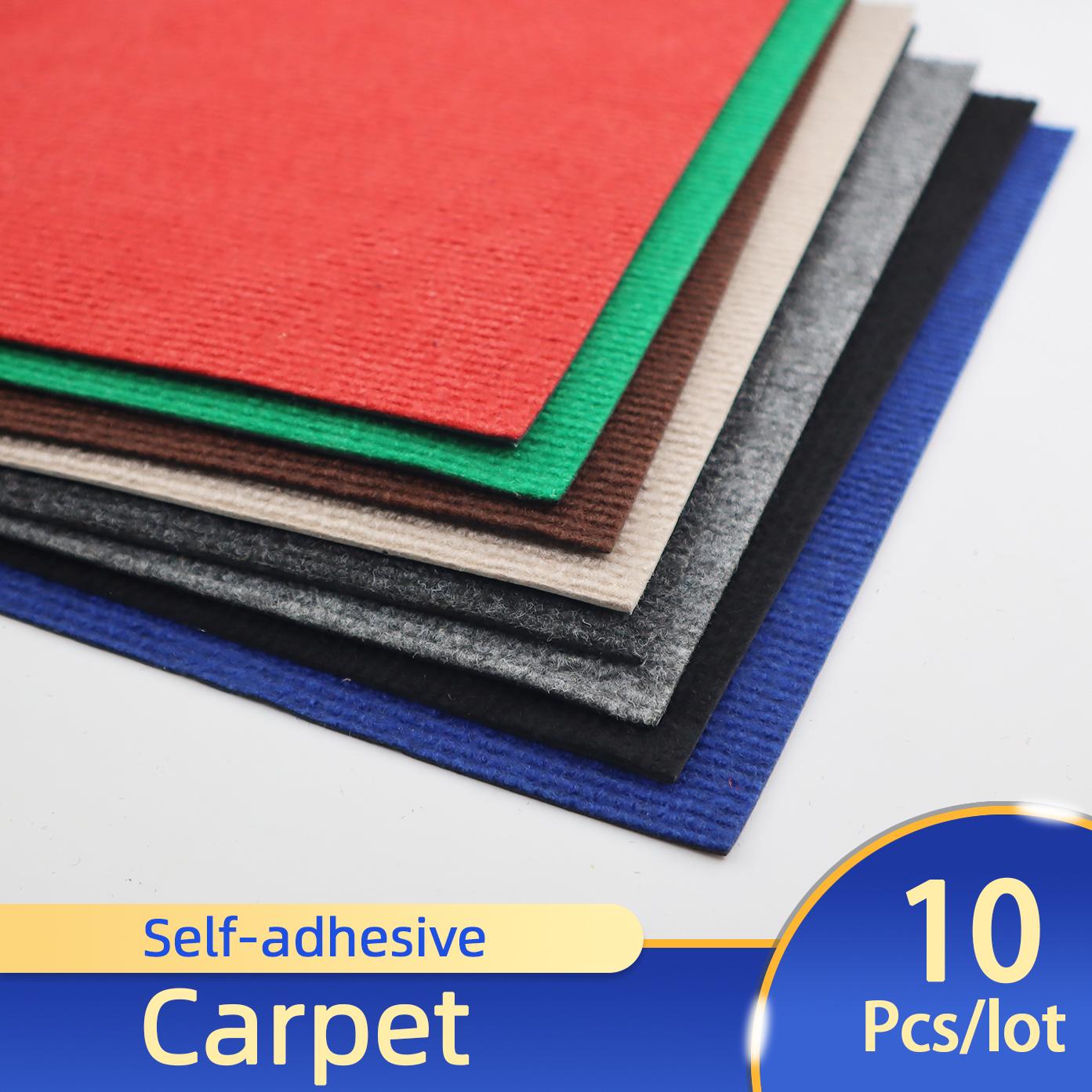

10pcs 9 colors Self-adhesive carpet Square 30*30cm Peel And Stick Removable sticker For DIY Home Furnishing Floor Tiles Hallway