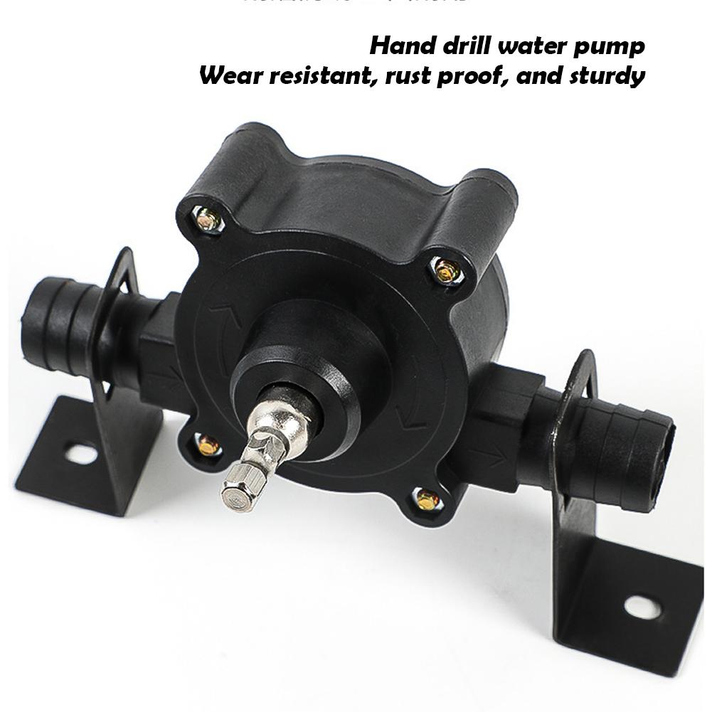 Household Electric Drill Pump Self-priming Portable Diesel Oil Fluid Water Pump Centrifugal Water Pump for Watering/Car Cleaning