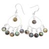 Natural Labradorite Earring-925 Sterling Silver Handmade Dangle Earrings Round Shape Silver Boho Handmade Drop & Dangle For Women