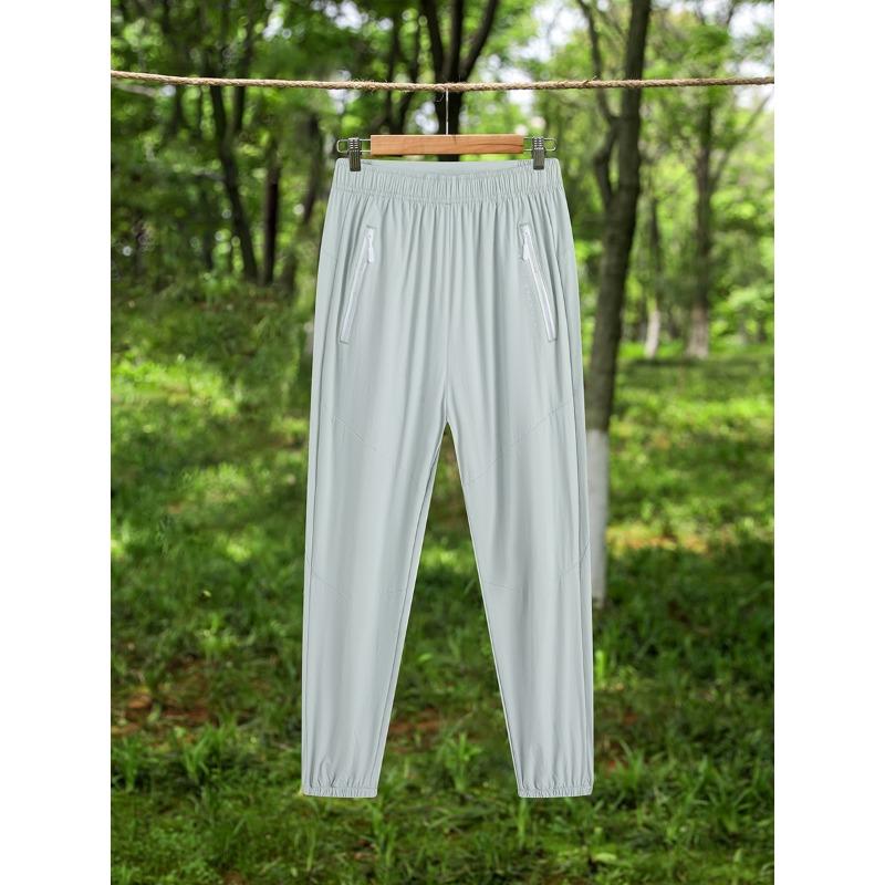 Letní venkovní tenké běžecké kalhoty pánské nové tkané rychleschnoucí kalhoty dámské se stahováním u kotníků velká velikost turistické kalhoty
