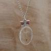 Elegant Wish Glass Real Dandelion Seeds In Glass Bottle Necklace Pendant