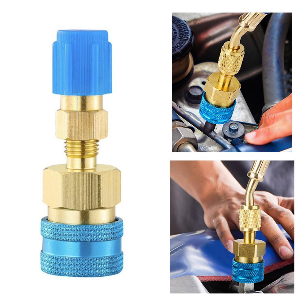 1pcs R1234YF To R134A Low Side Quick Coupler Auto Air-Conditioning A/C Hose Charging Air Conditioning Hose Connector