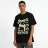 Vintage Gamer Controller Print Tshirt For Game Lovers Casual Top Pure cotton T-shirt