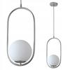 Pendant Lamp Ceiling Chandelier Balls Silver Modern Led E27