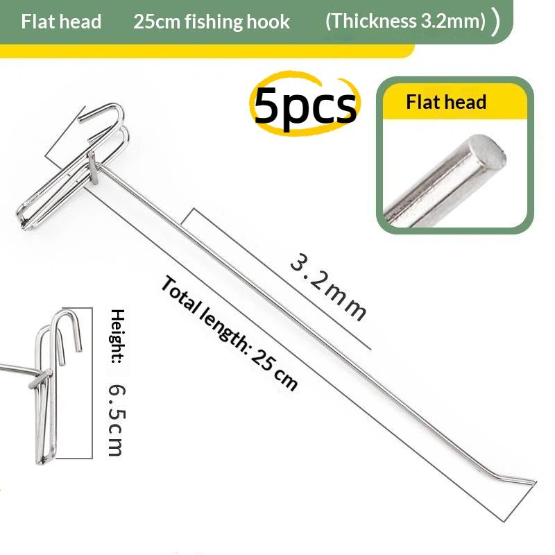 5pcs Stainless Steel Grid Wall Hooks Heavy Duty Rust Proof for Garage Kitchen Small Business Display