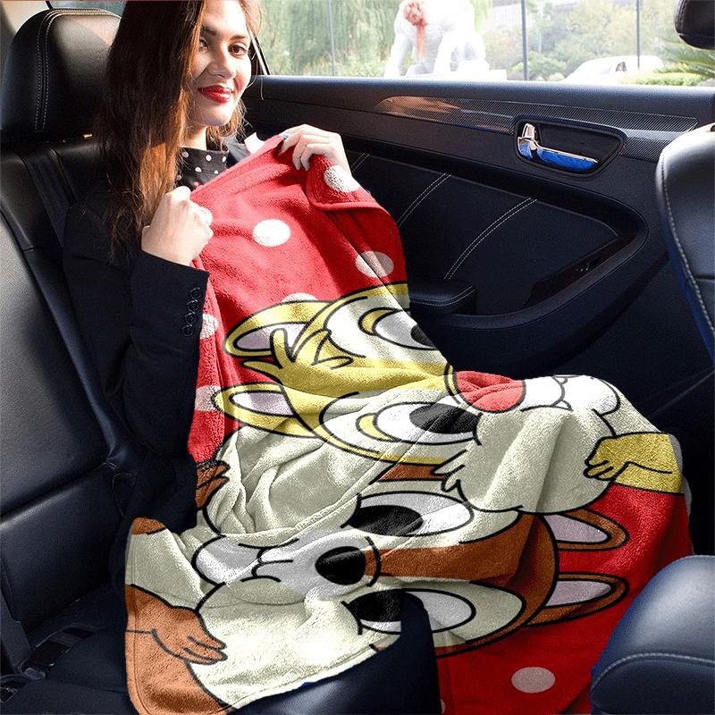 1pc Chip and Dale Printing Blanket - Soft, All-Season Throw for Living Room, Bedroom,Personalized Gift with Adorable Cartoon Design