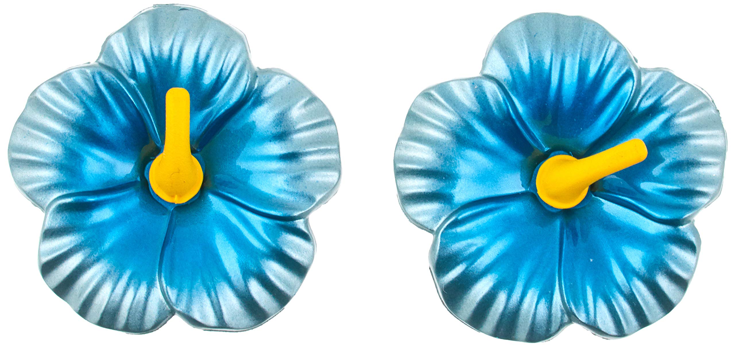 HKB SPORTS License Plate Bolt Cap Hibiscus Blue HK74 синий