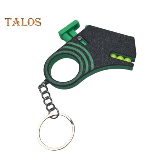 

3D-печатный шутер-спиннер с брелком для снятия стресса и тревожности, мини-игрушка для запуска мячей, для детей, подростков, взрослых, вращающееся кольцо, игрушка EDC чёрный