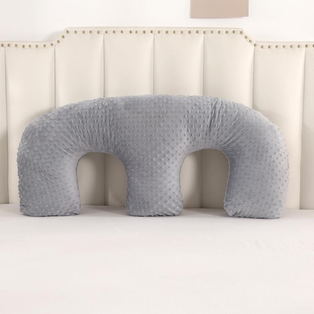 M-Shaped Twin Baby Feeding Pillow – Cradling Support, Anti-Vomiting Design for Lying Down Feeding
