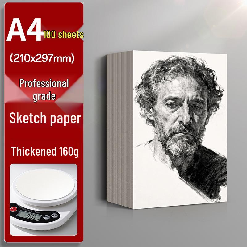 Thickened Art Sketch Paper: 8K for Art Students, 4K Gouache, 16K Watercolor, 4K Drawing Book, Sketchbook.