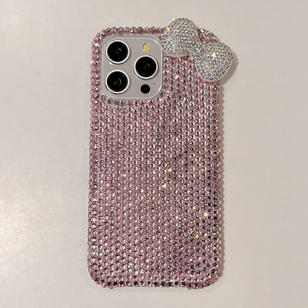 

3D Glitter Bowknot Diamond Crystal Phone Case for iPhone 13 12 15 14 16 Plus 17Pro 17 Pro Max Air 11 Shockproof Bling Cover Case iPhone 11
