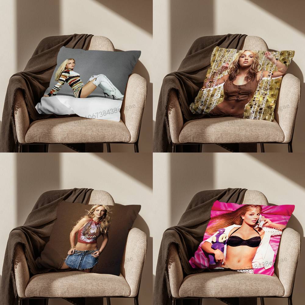 Singer B-Britneys S-Spears Pillow Case For Room Sofa Cushion Cover Suitable For Home Bedroom Decoration And Protector