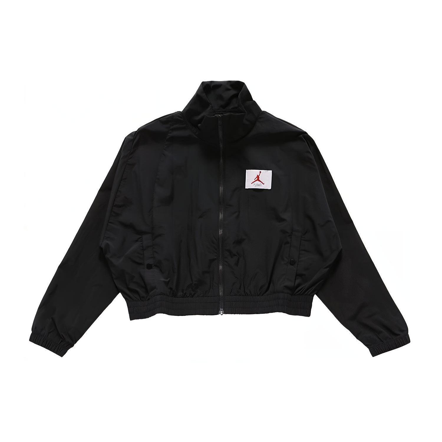 (WMNS) Air Jordan Logo Printing Casual Sports Jacket Autumn Black Women s CV7800-011 L