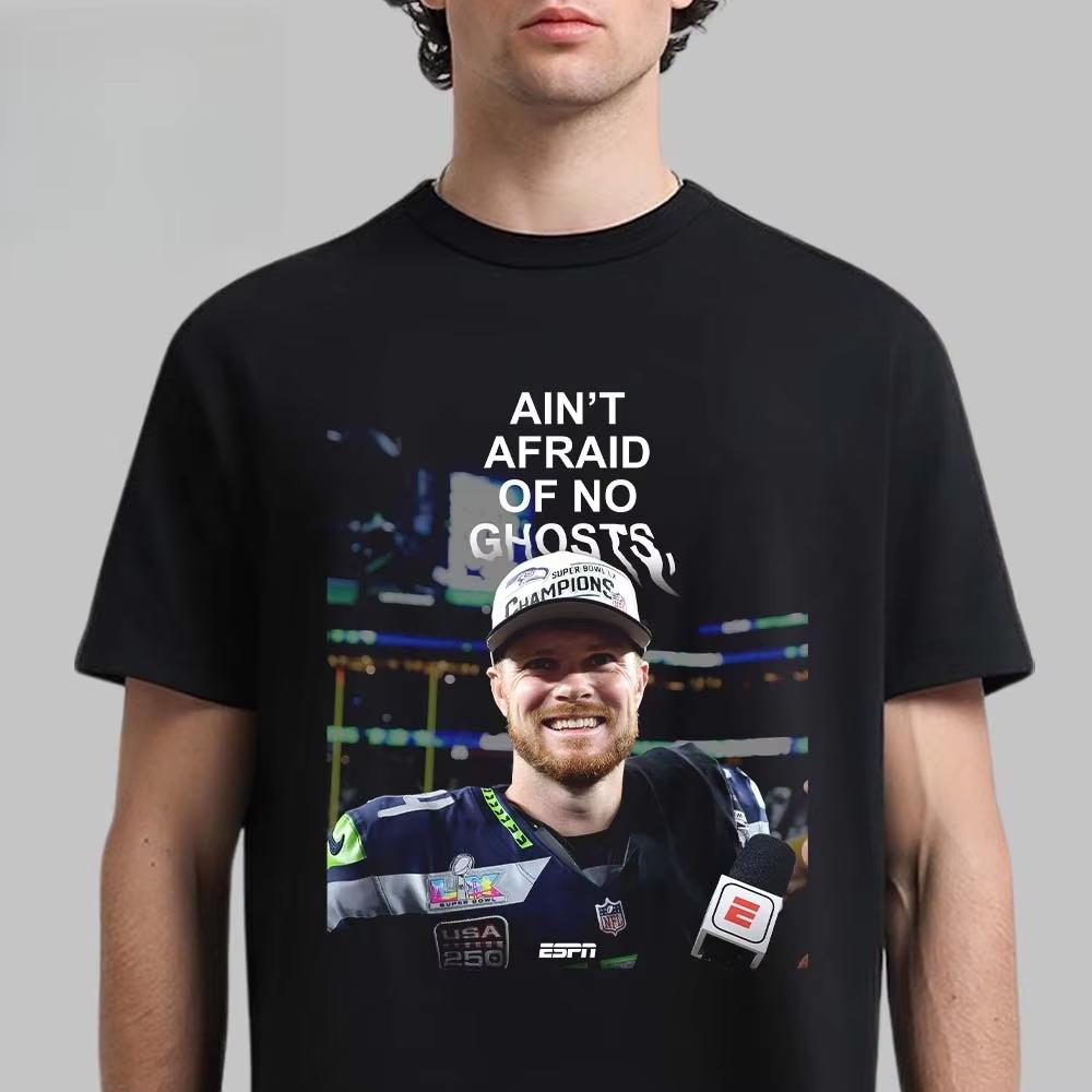 Sam Darnold Seahawks 2026 Super Bowl LX Champion Commemorative shirt unisex Summer mens football 100cotton Short Sleeve Tshirt S