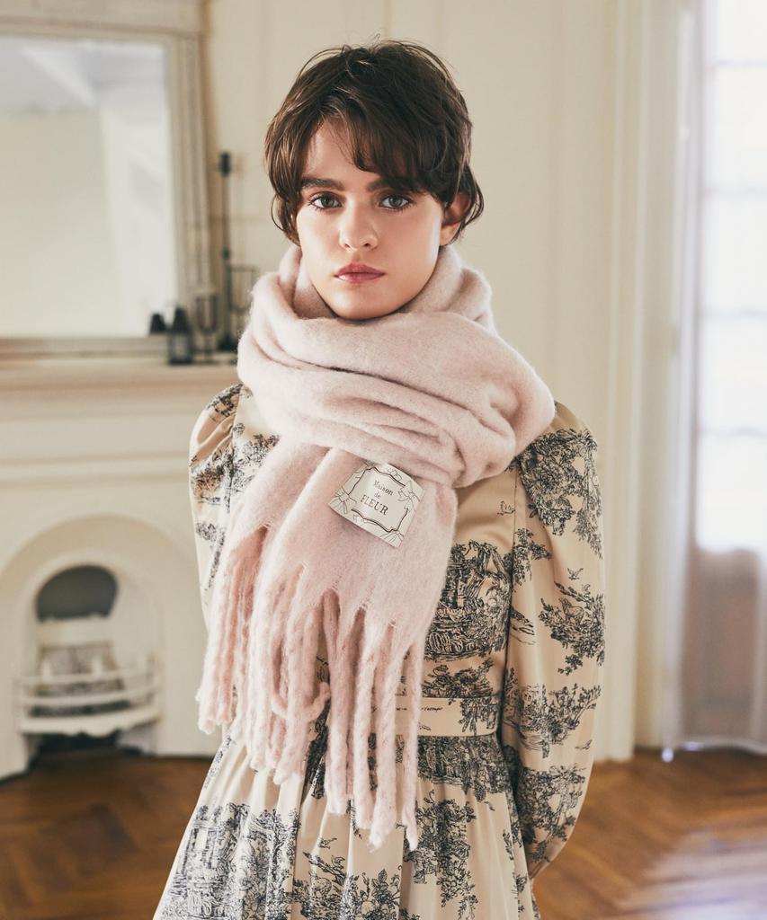 [Maison de Fleur] Oblečení Střapcová štóla pro ženy, Slonová kost