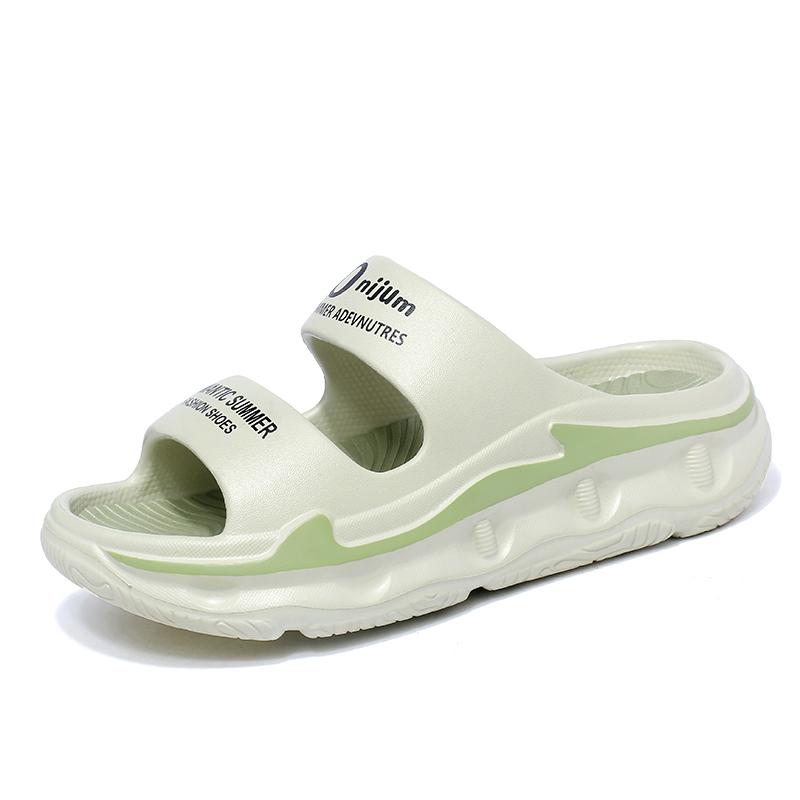 Sommer Herreslippers Utendørssandaler Strand Komfortable Myke Slides Innendørs Fritidssko