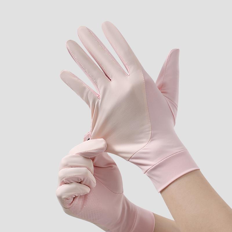 Custom Logo Outdoor Anti-UV Cycling Touchscreen Womens Sunscreen Summer Gloves