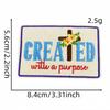 10pcs Embroidery Faith Text Patches Iron On God Jesus Emblem DIY Clothing Stripe Appliques Sewing Wappen Wholesale Cheap