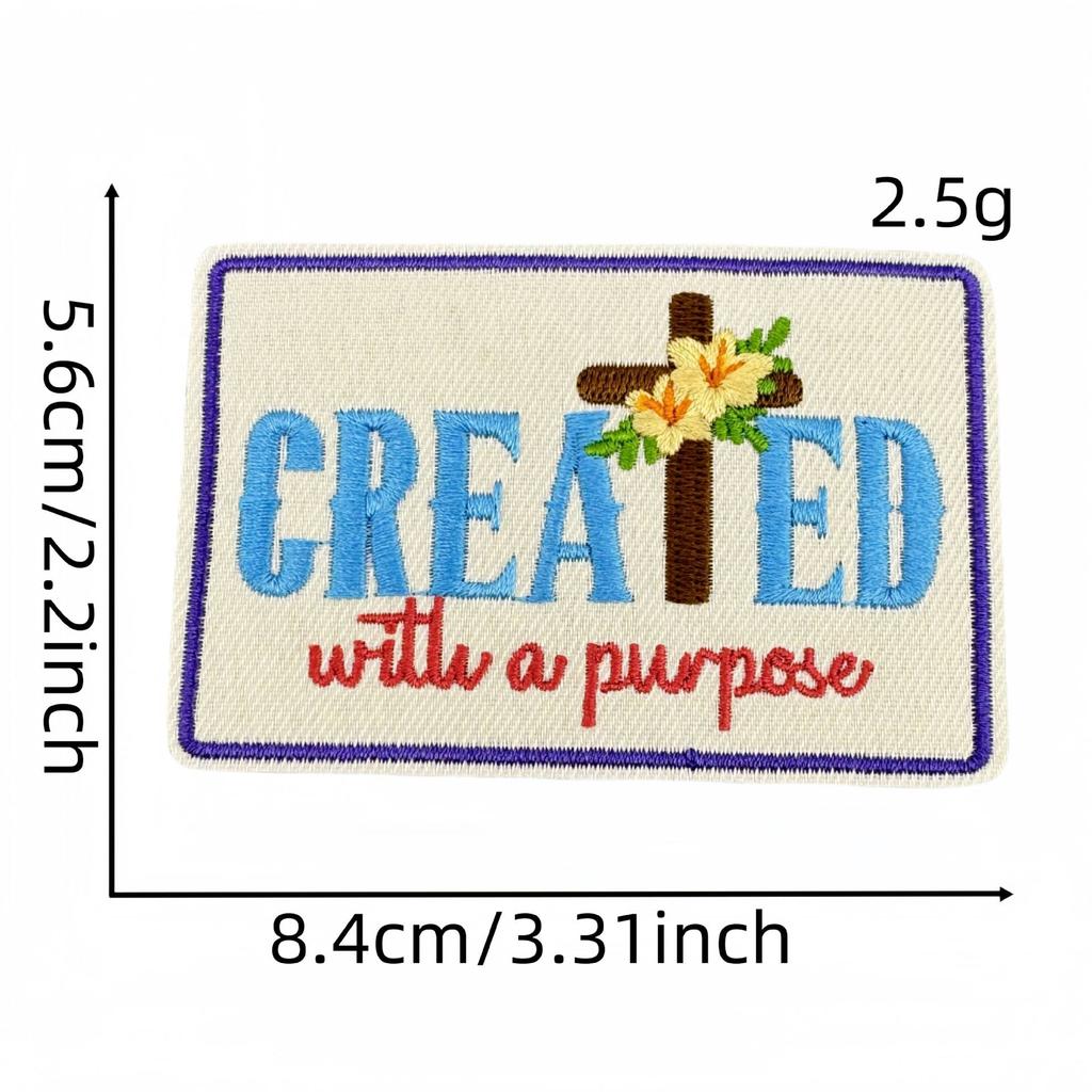 10pcs Embroidery Faith Text Patches Iron On God Jesus Emblem DIY Clothing Stripe Appliques Sewing Wappen Wholesale Cheap